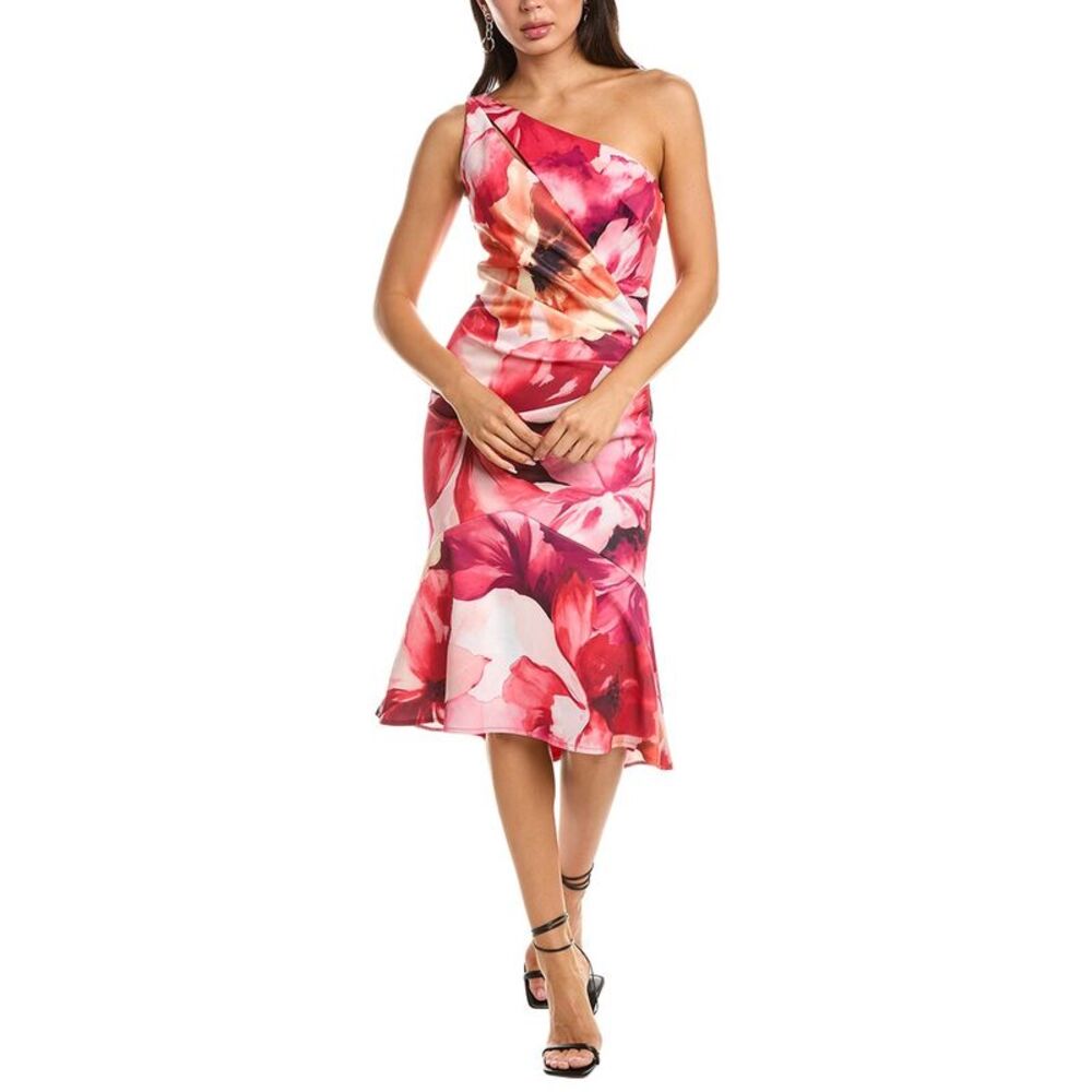 Rene Ruiz Womens  Mikado Mini Dress, Pink